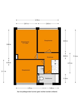 Floorplan - Piet van der Veldenstraat 4, 2371 TC Roelofarendsveen